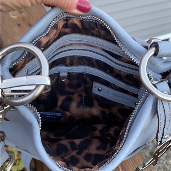 B. Makowsky slate blue leather crossbody - Picture 4 of 8